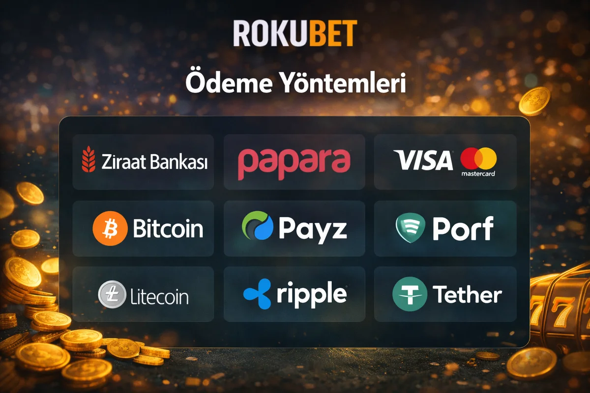 Rokubet ödeme yöntemleri