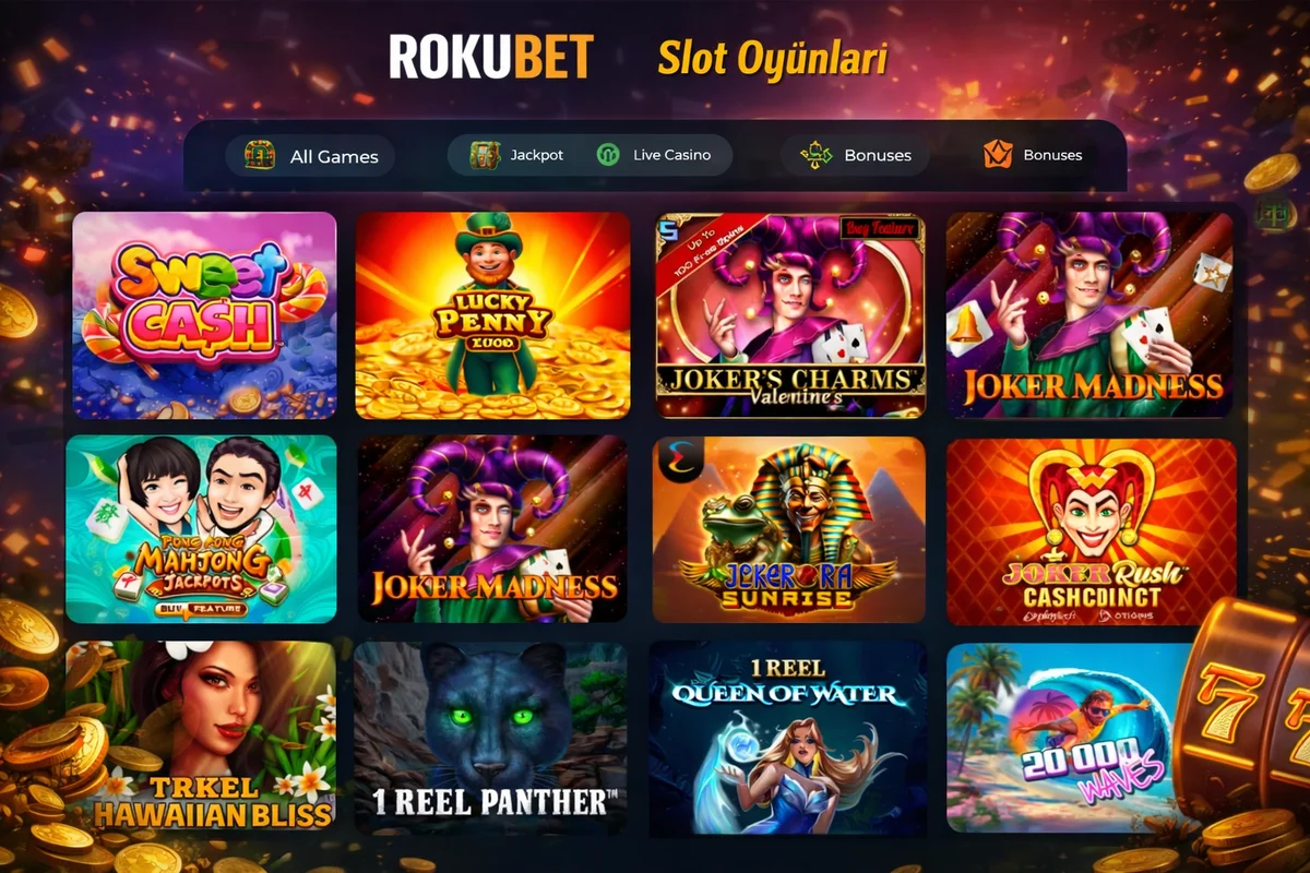 Rokubet slot oyunları kategorisi